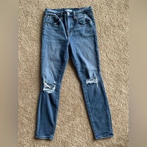 GOOD AMERICAN JEANS. Good legs, skinny, crop fit.